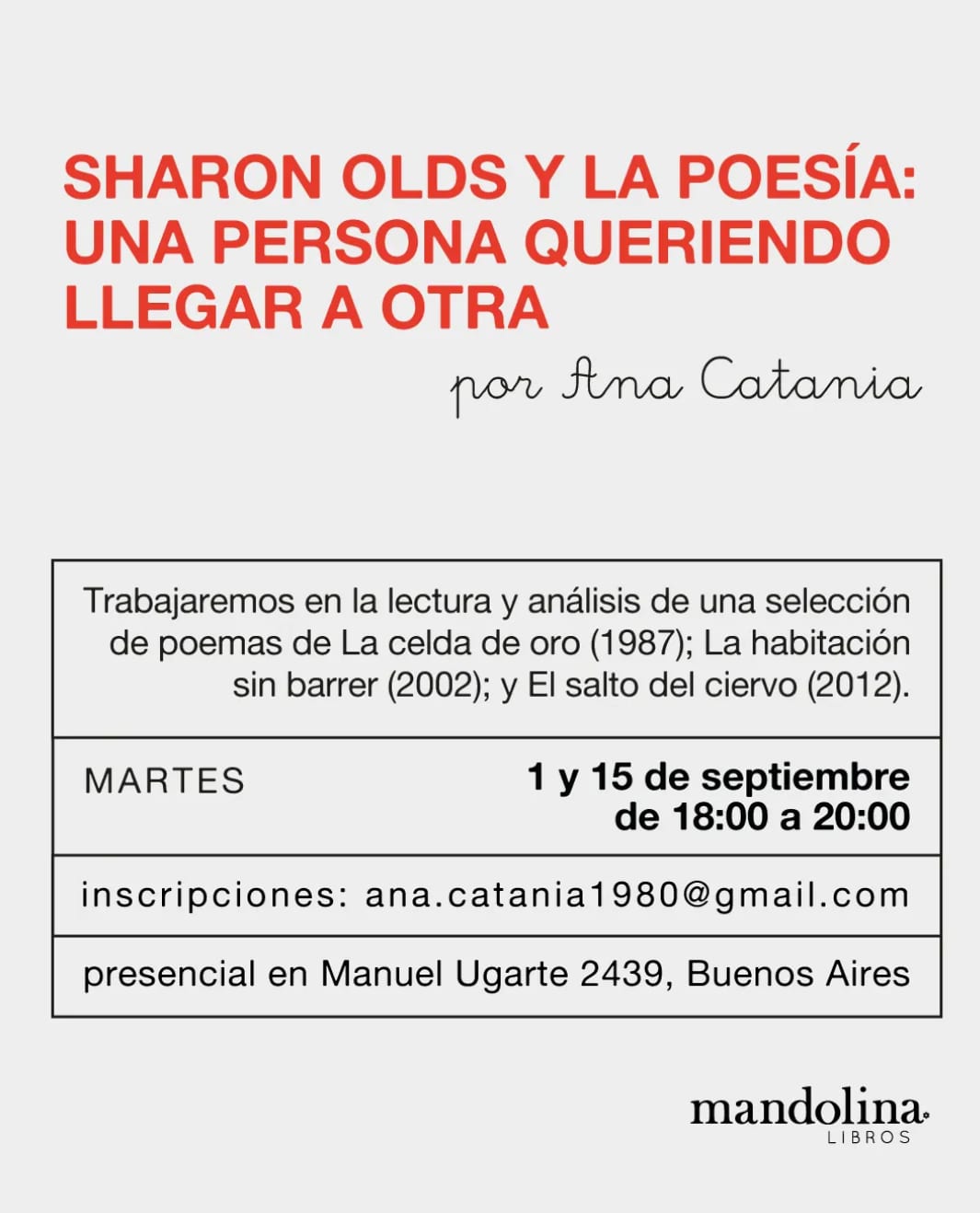 Imagen de Sharon Olds y la poesía - Una persona queriendo llegar a otra