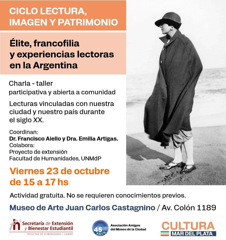 Imagen de Ciclo de lectura, imagen y patrimonio “Élite, francofilia y experiencias lectoras en la Argentina”