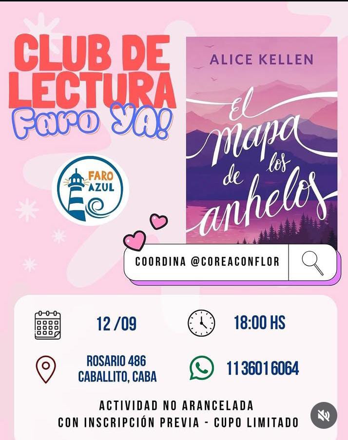 Imagen de Club de lectura - Faro Ya-  El mapa de los anhelos