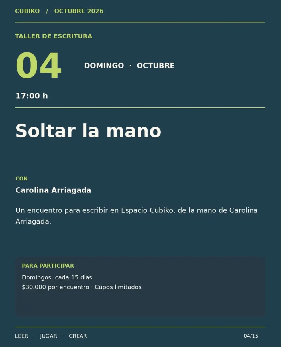 Imagen de Soltar la mano