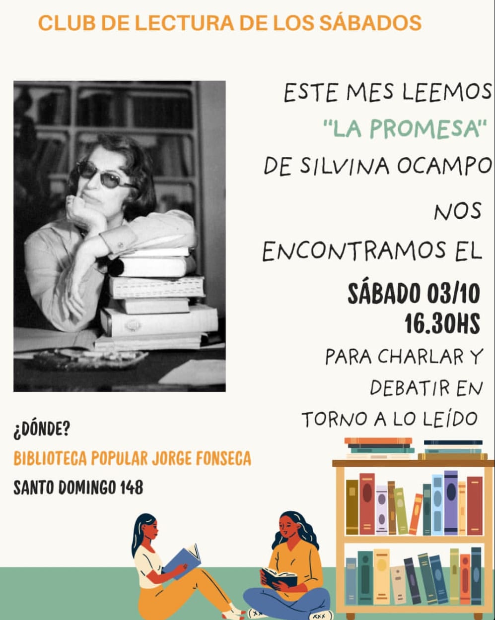 Imagen de Club de lectura de los sábados- "La Promesa" de Silvina Ocampo