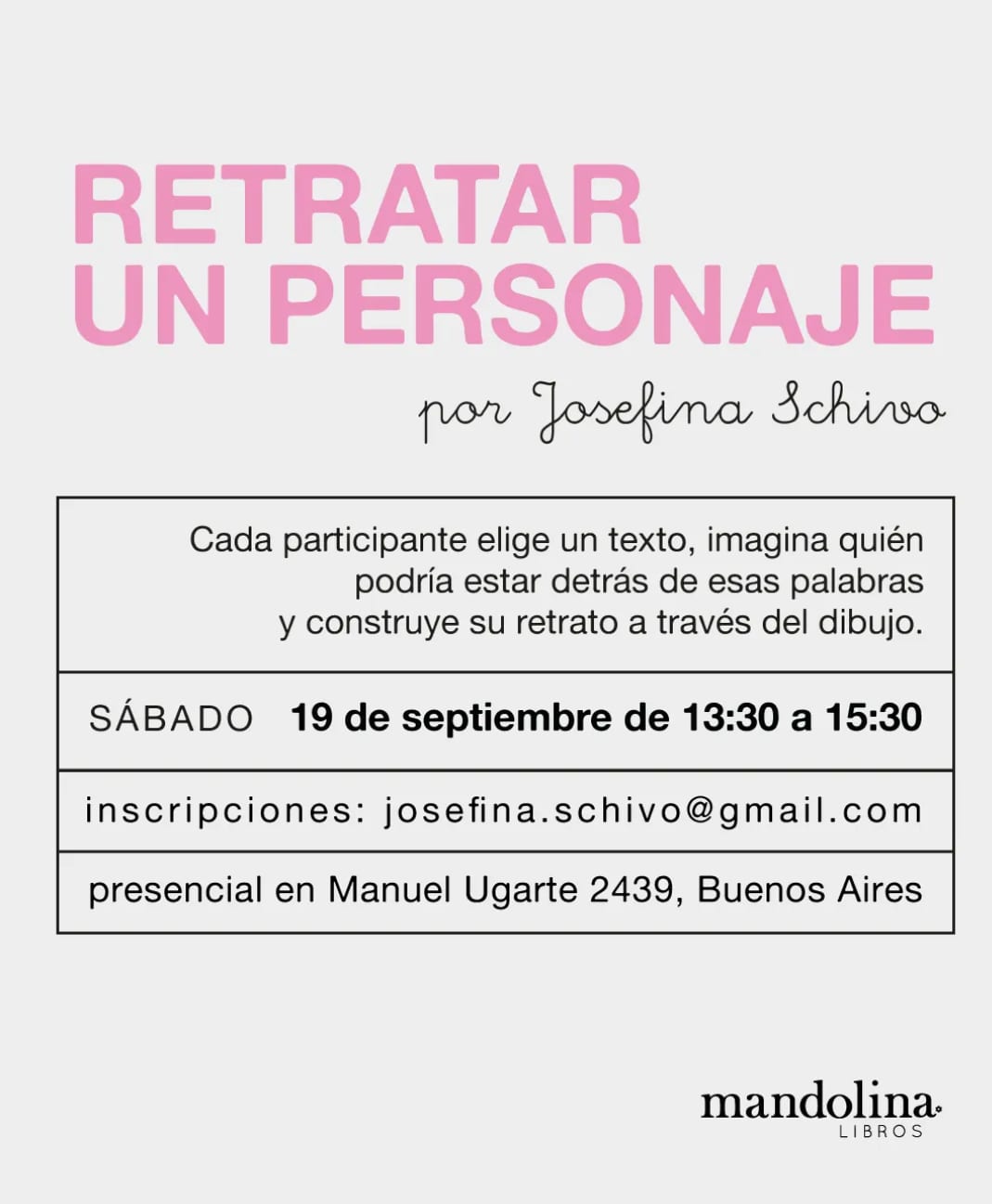 Imagen de Retratar un personaje