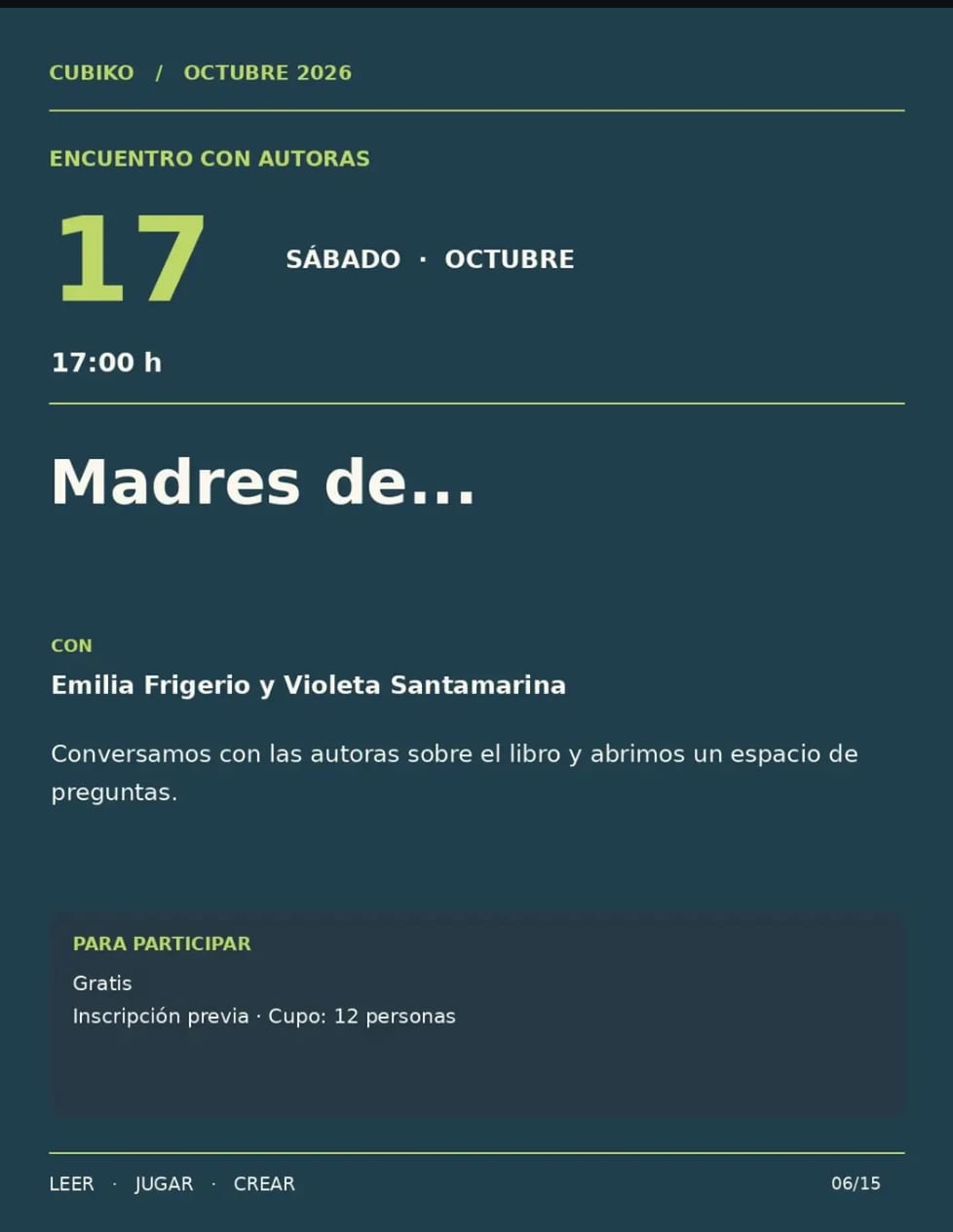 Imagen de Madres de ...