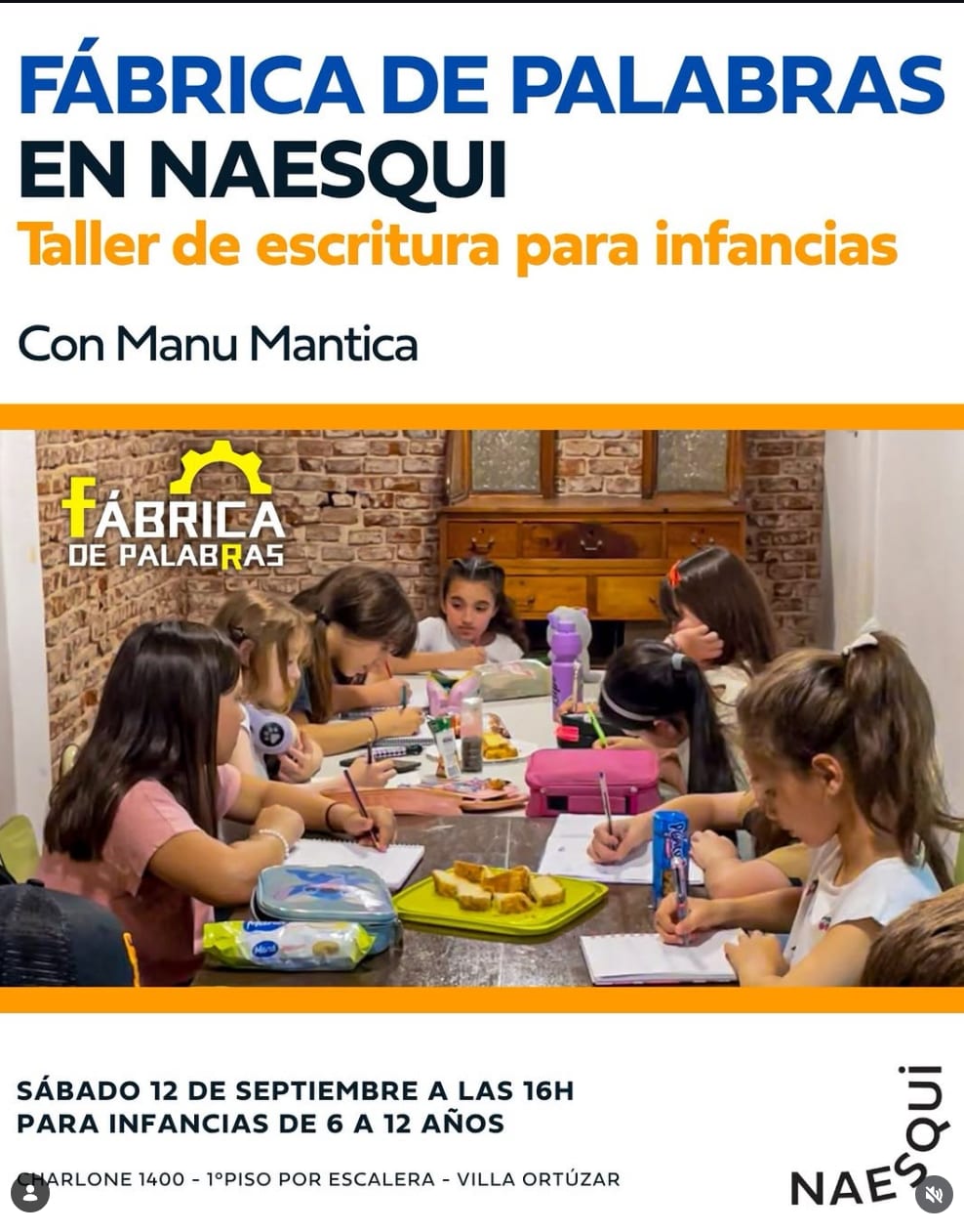 Imagen de Taller de escrituras para infancias - Fábrica de palabras