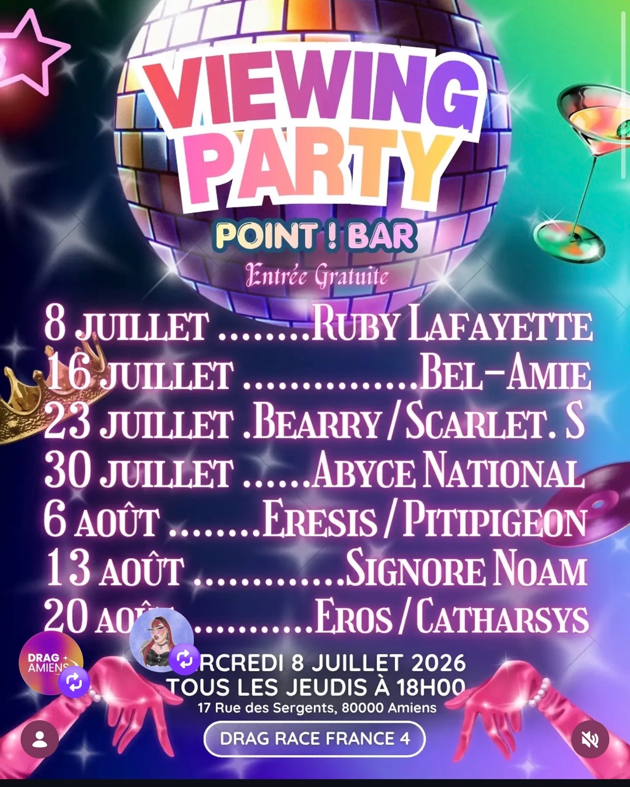 Viewing Party Drag France S4 EP2