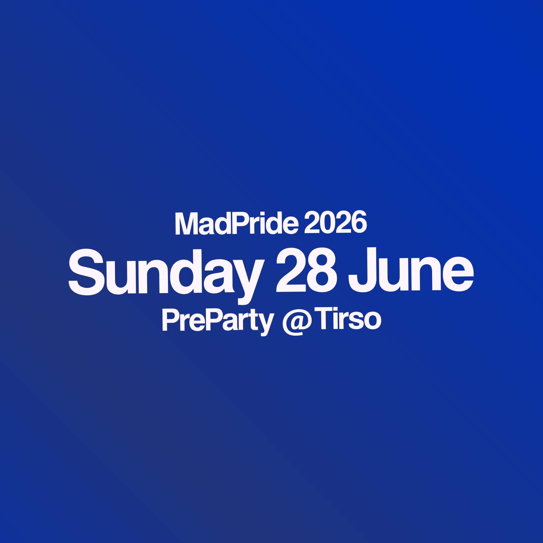 MadPride 2026 - Preparty