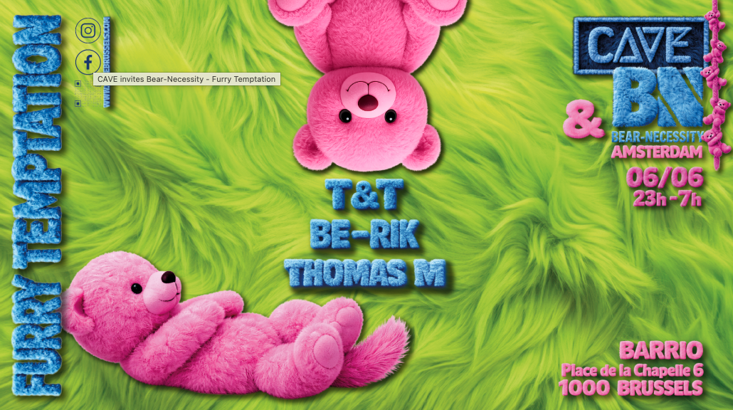 CAVE invites Bear-Necessity - Furry Temptation