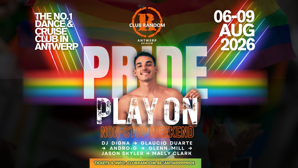 PLAY ON – Antwerp Pride Weekend Non-Stop 2026