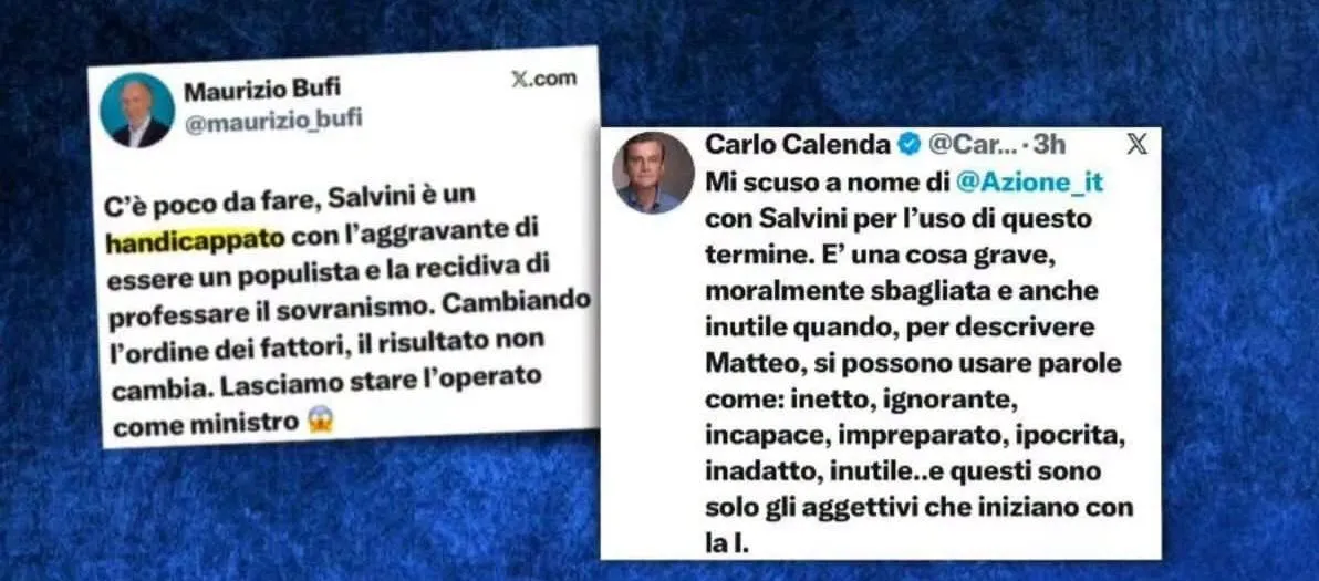 Salvini insultato, Calenda prova a rimediare ma il suo partito peggiora tutto