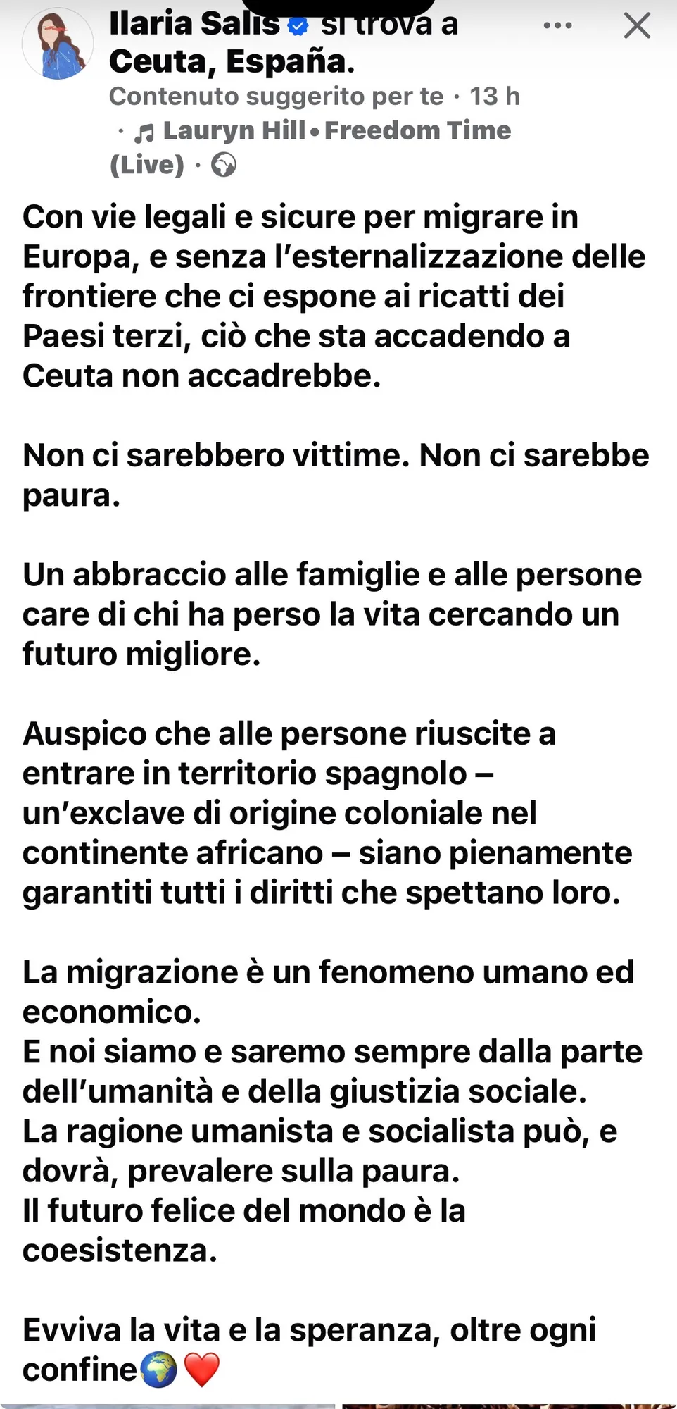 Post Salis Facebook