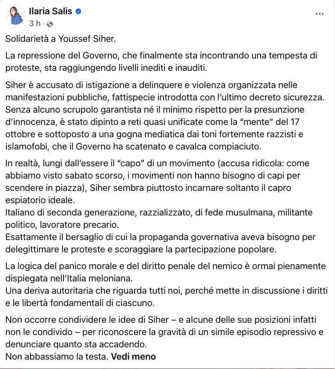 Official Fb Ilaria Salis