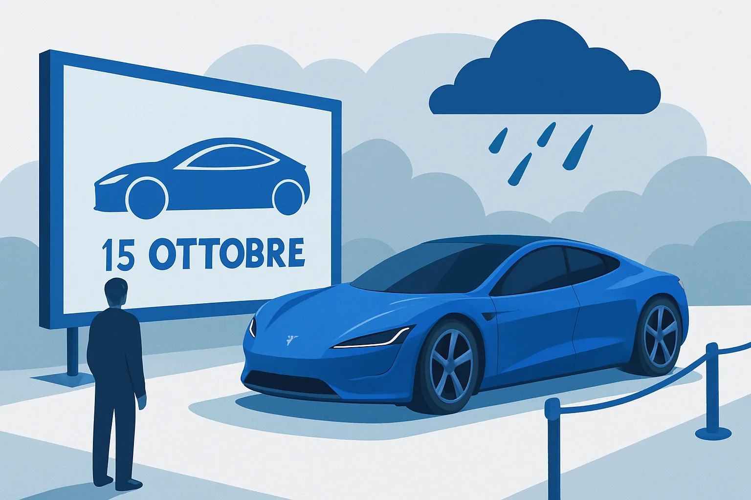 Tesla Roadster, presentazione rinviata al 15 ottobre per maltempo