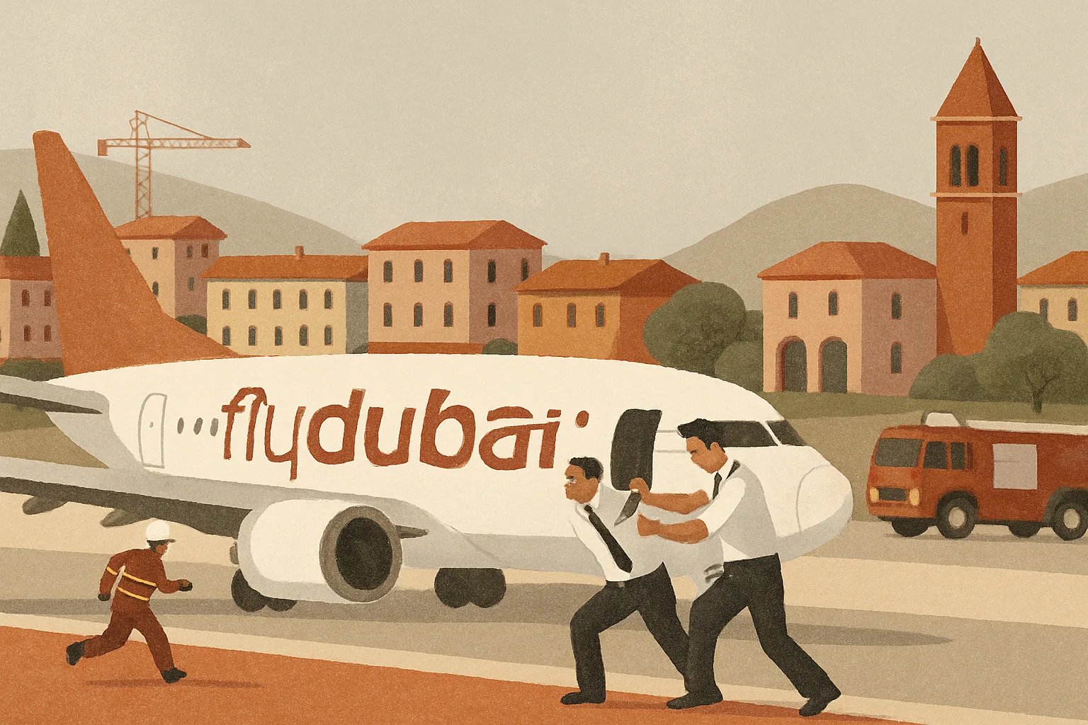 Tentato dirottamento su volo Flydubai: copilota accoltella il comandante, aereo costretto ad atterraggio d’emergenza