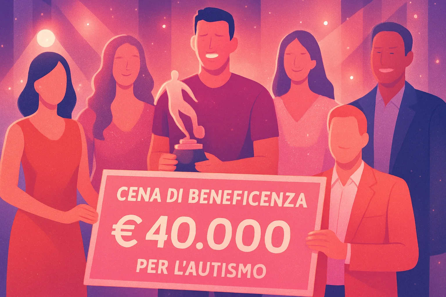Napoli, una cena di beneficenza trasforma lo sport in solidarietà: raccolti 40.000 euro