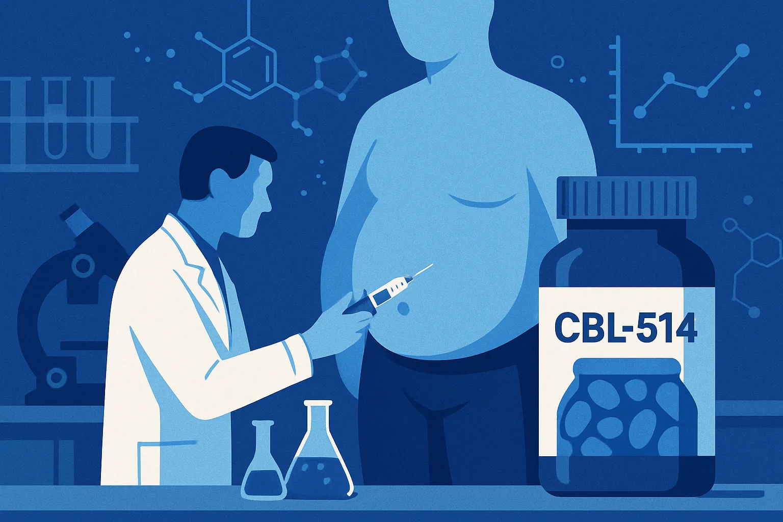CBL-514: il farmaco che elimina il grasso viscerale, risultati promettenti in fase II