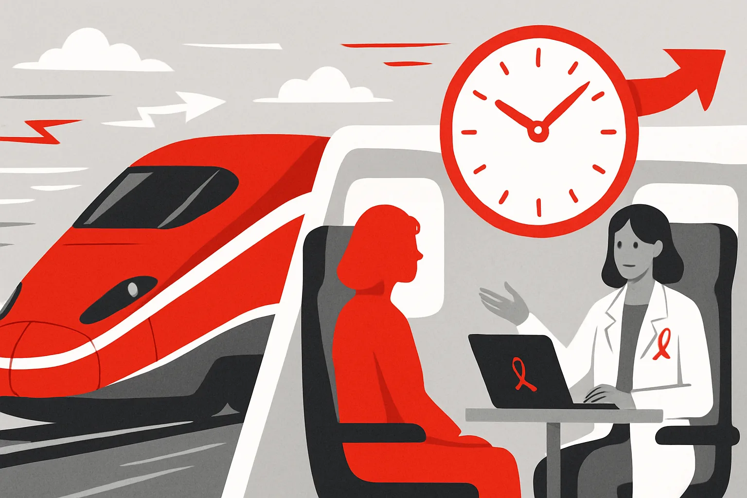 FrecciaRosa 2026: consulenze oncologiche gratuite a bordo dei treni di Trenitalia