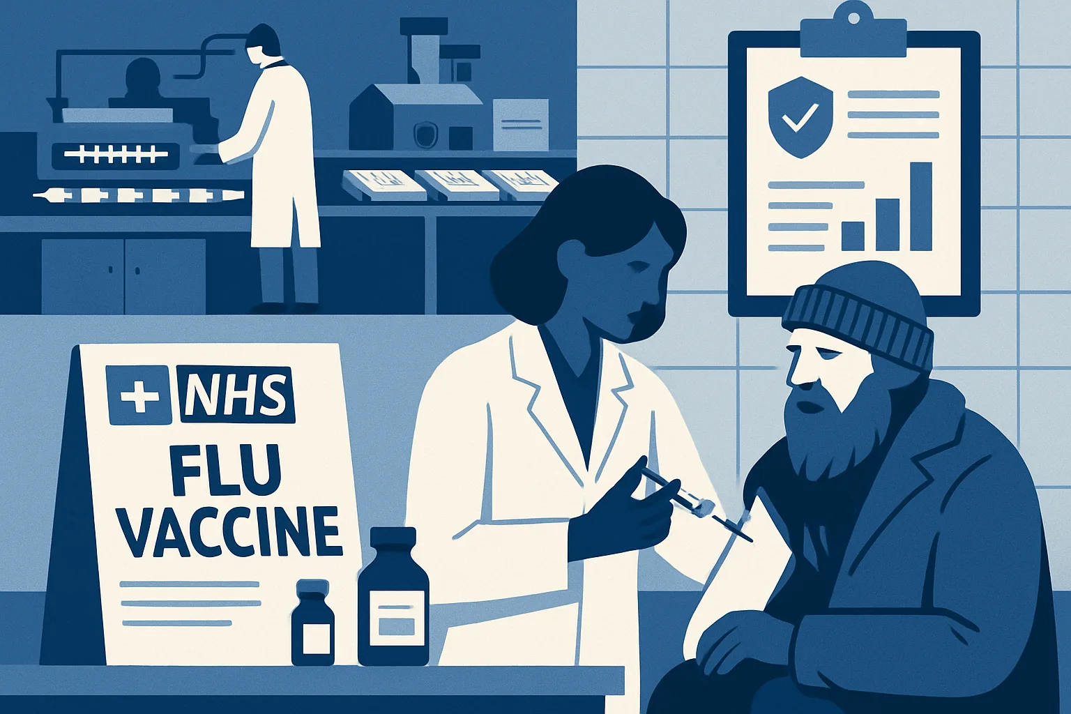 Inghilterra, vaccino antinfluenzale gratuito per i senzatetto: parte la campagna NHS