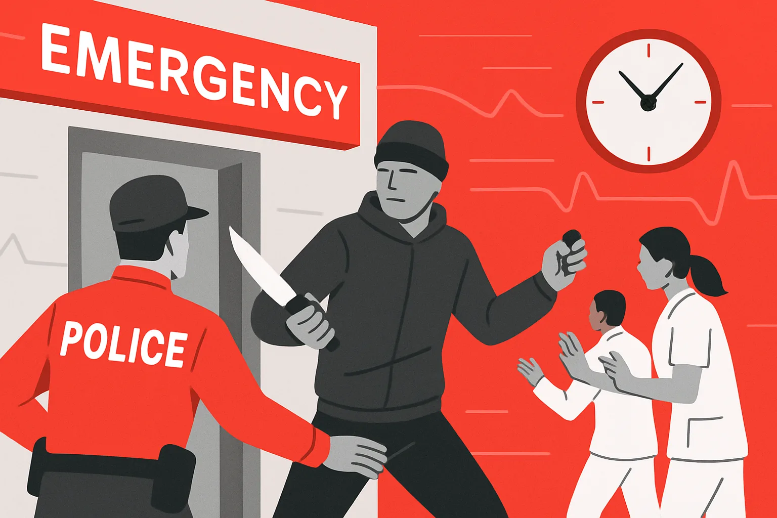 Paura al Pronto Soccorso: irrompe con un coltello e minaccia i sanitari