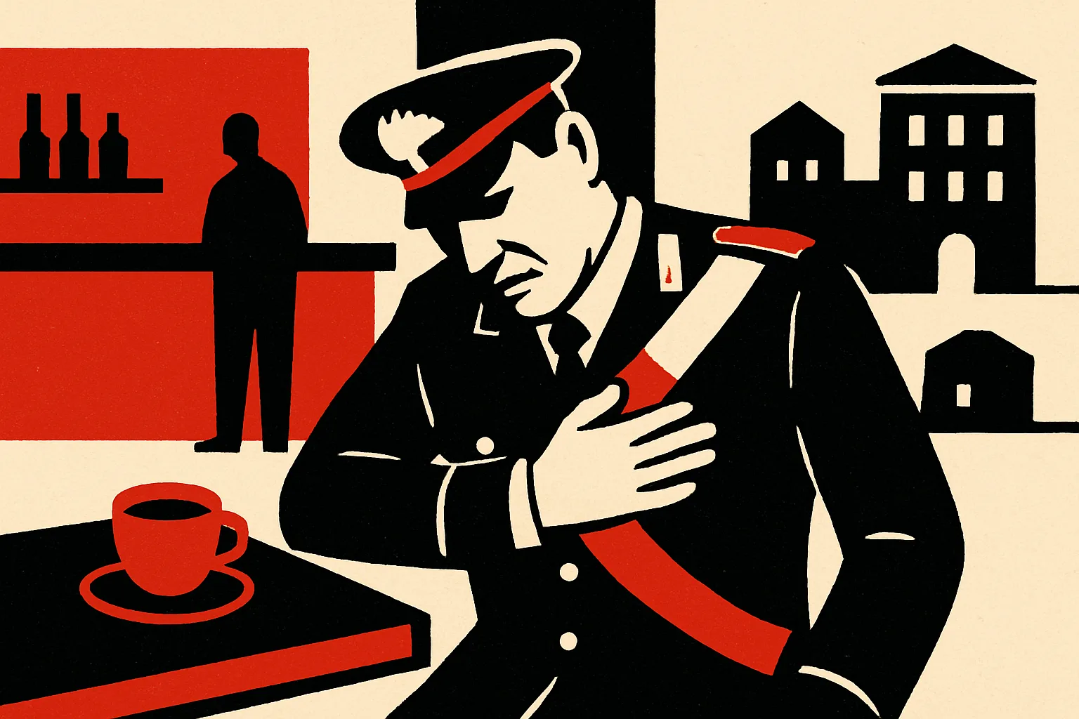Carabiniere in congedo stroncato da un infarto al bar