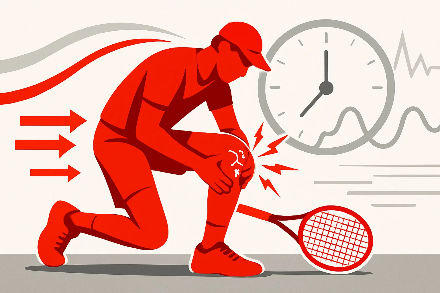 Il ginocchio di Sinner: come il tennis logora il fisico degli atleti