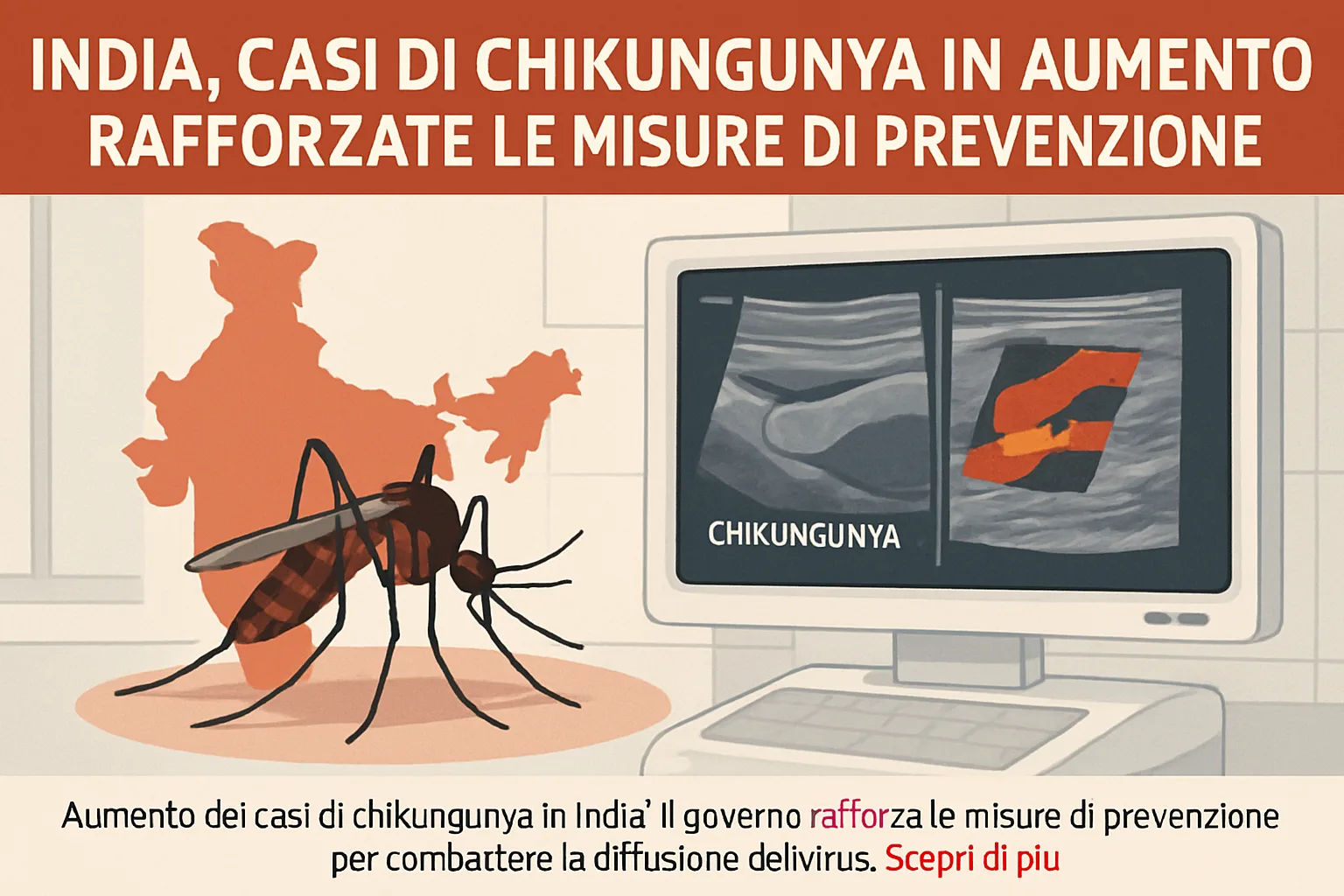 India, casi di chikungunya in aumento: rafforzate le misure di prevenzione