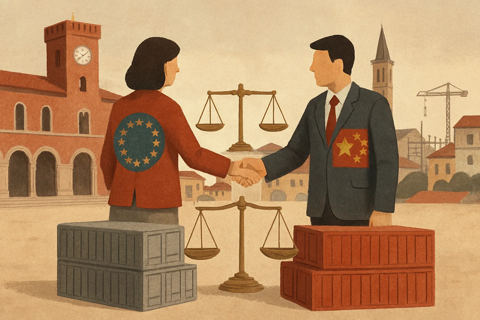 L’Europa tratta con la Cina per riequilibrare il deficit commerciale