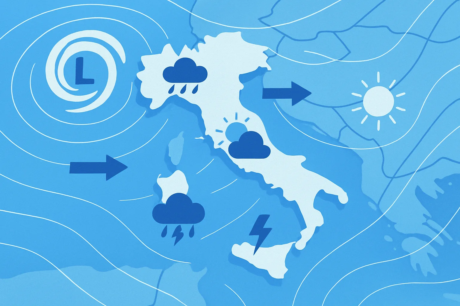 Meteo Italia, il vortice si allontana ma resta l'instabilità: le previsioni per il weekend