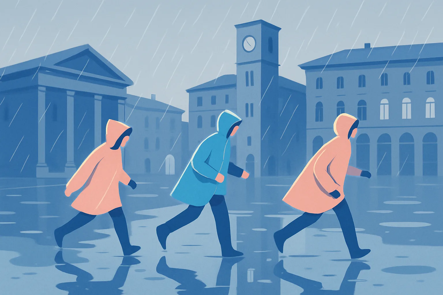 Maltempo in Friuli Venezia Giulia, piogge intense: allerta gialla fino a domani