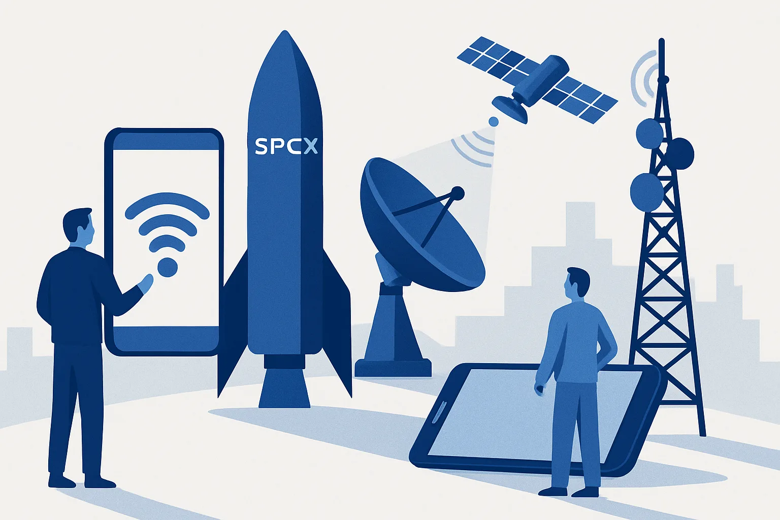 SpaceX sfida le telco USA: acquistato spettro a 800 MHz per potenziare Starlink Mobile