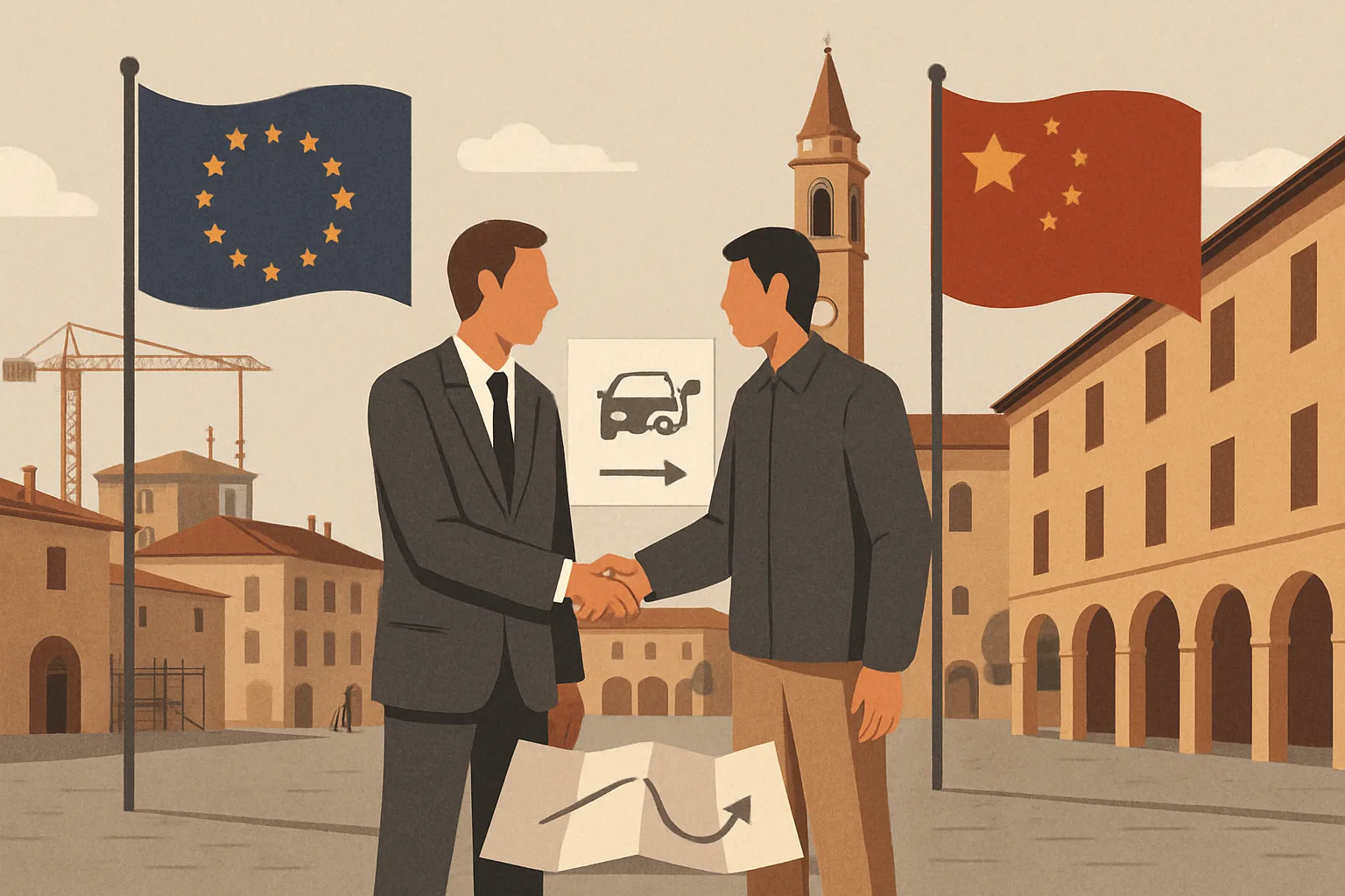 Ue-Cina: accordo di principio sui veicoli ibridi e road map per dialogo rafforzato