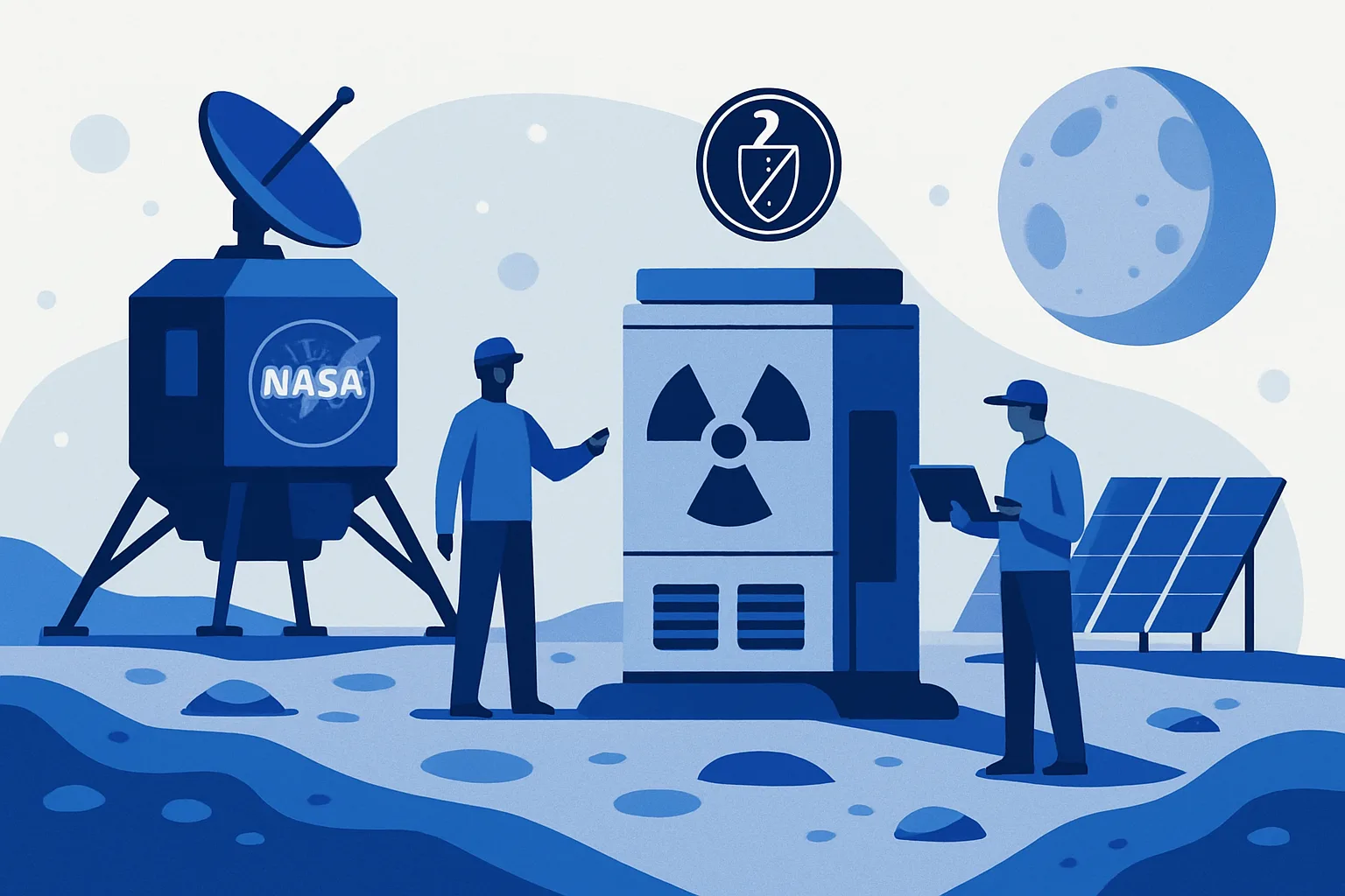 NASA e DoE collaborano per portare un reattore nucleare sulla Luna entro il 2030