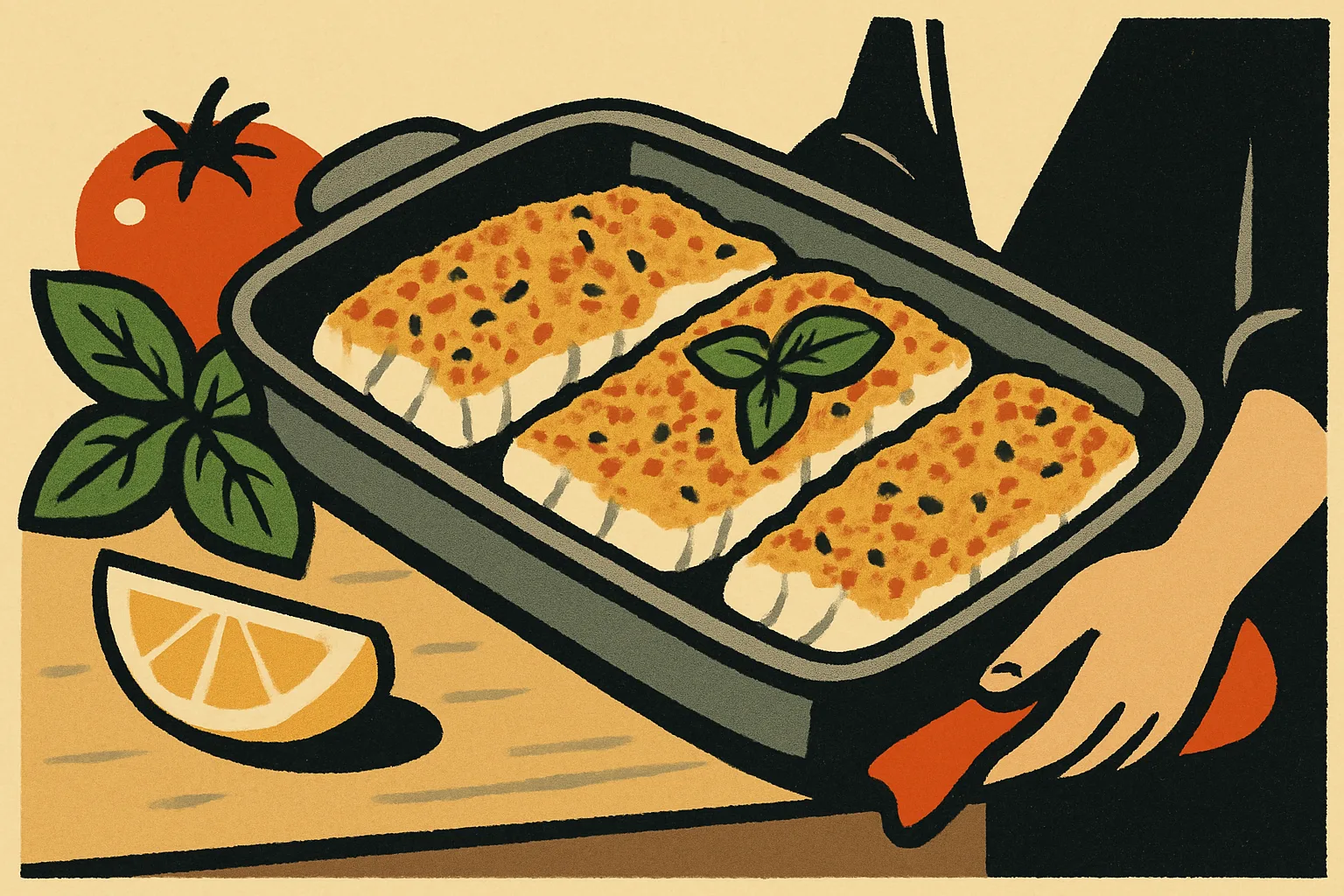 Merluzzo al forno gratinato: il secondo di pesce veloce e gustoso con la crosticina croccante