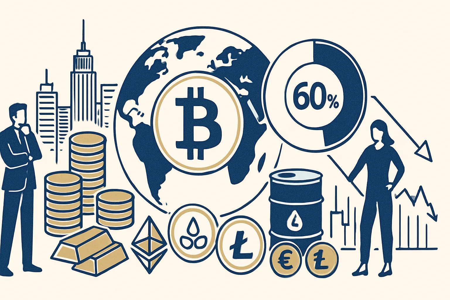 Bitcoin mantiene la leadership di mercato al 60% mentre le altcoin restano sotto pressione