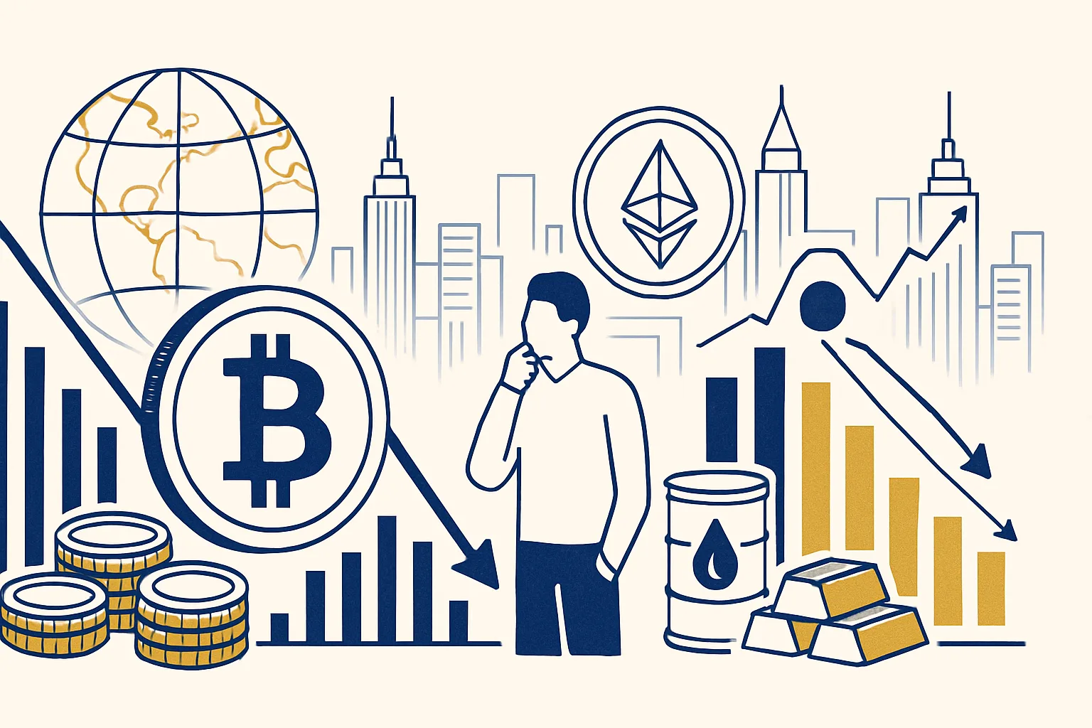 Bitcoin scende sotto $82.000, altcoin in rosso: pesano i dati tech