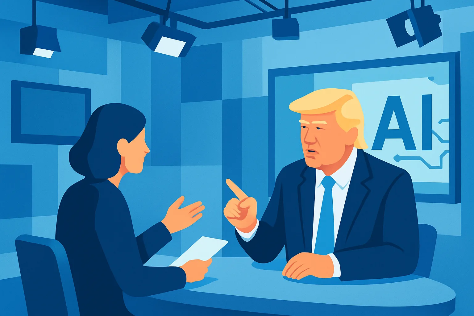 Trump: “Le aziende AI hanno raccontato male la loro storia
