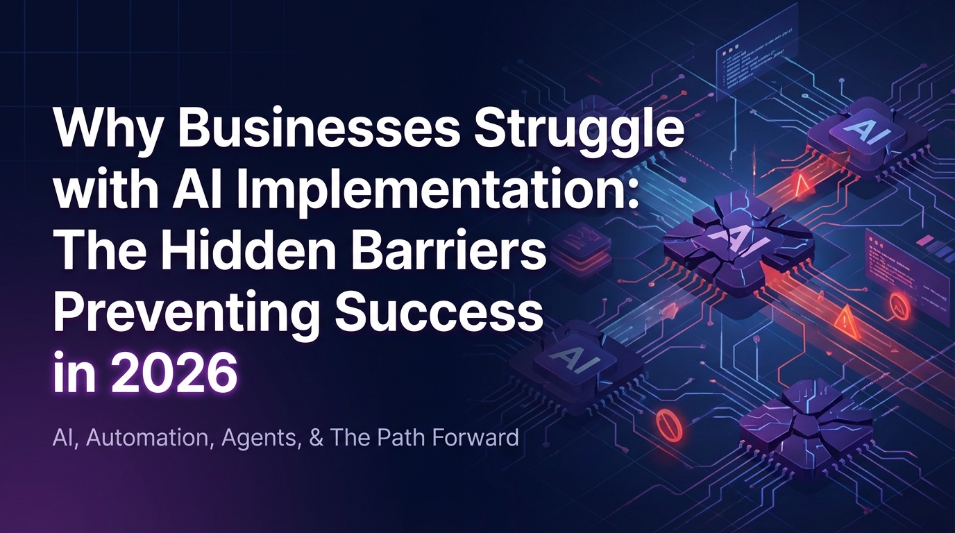 Why Businesses Struggle with AI Implementation: The Hidden Barriers Preventing Success in 2026