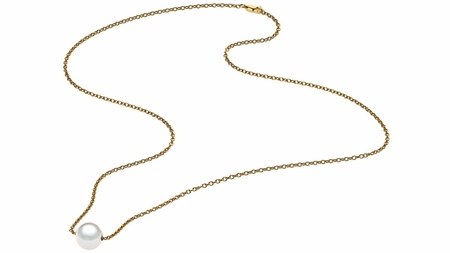 Add-A-Pearl starter necklace with a single AAA cultured pearl