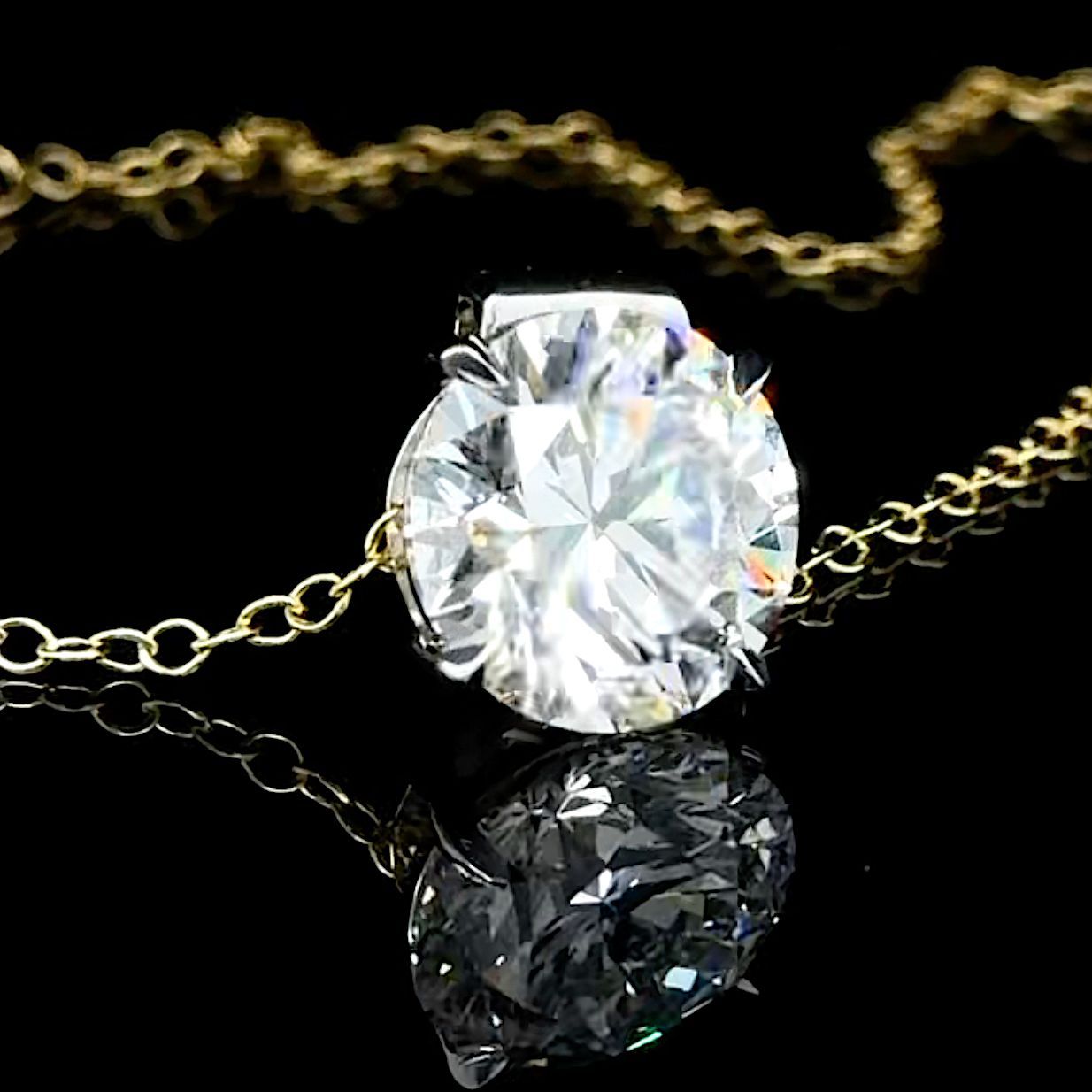 4 Carat Round Diamond Pendant | Just Sold