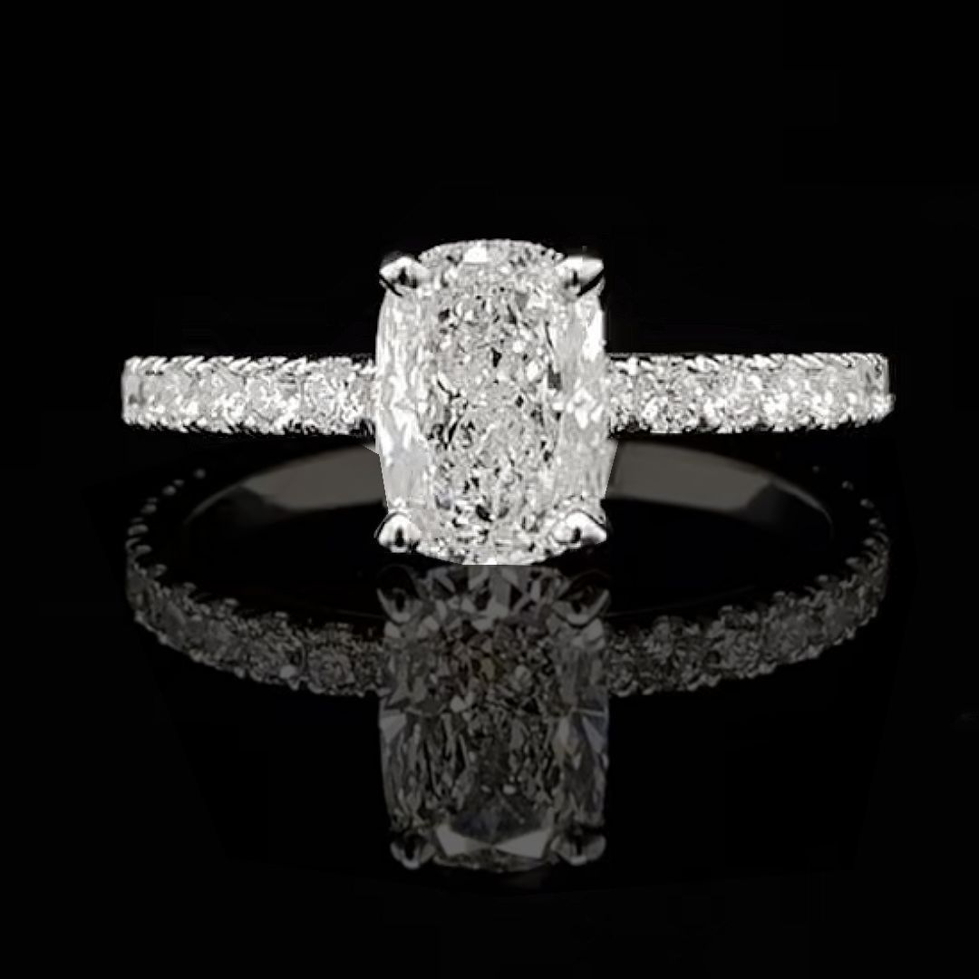 Cushion Cut Diamond Engagement Ring