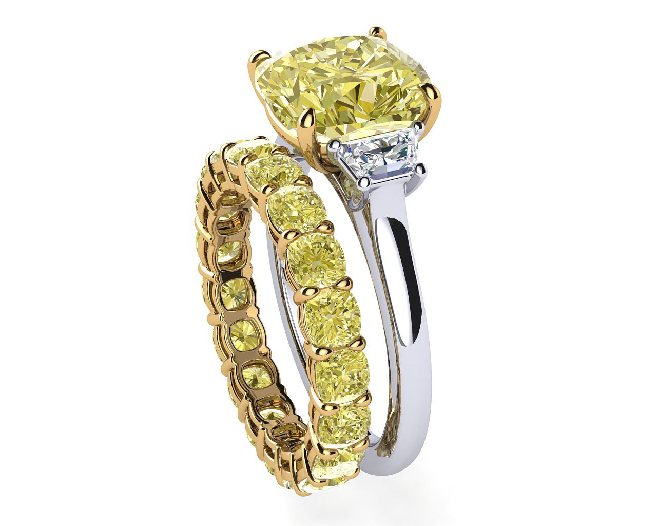Cushion Cut Diamond Eternity Band