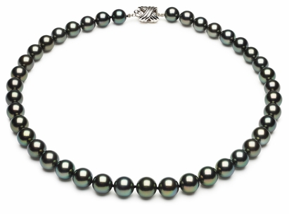 Peacock Color Tahitian Necklace