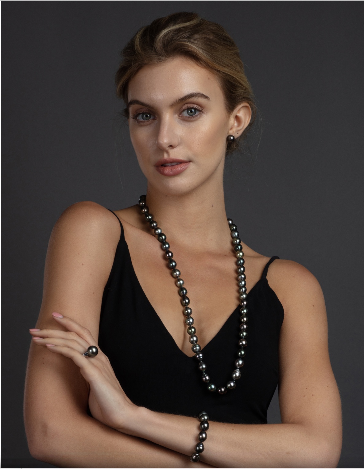 Tahitian Pearl Baroque Opera Necklace