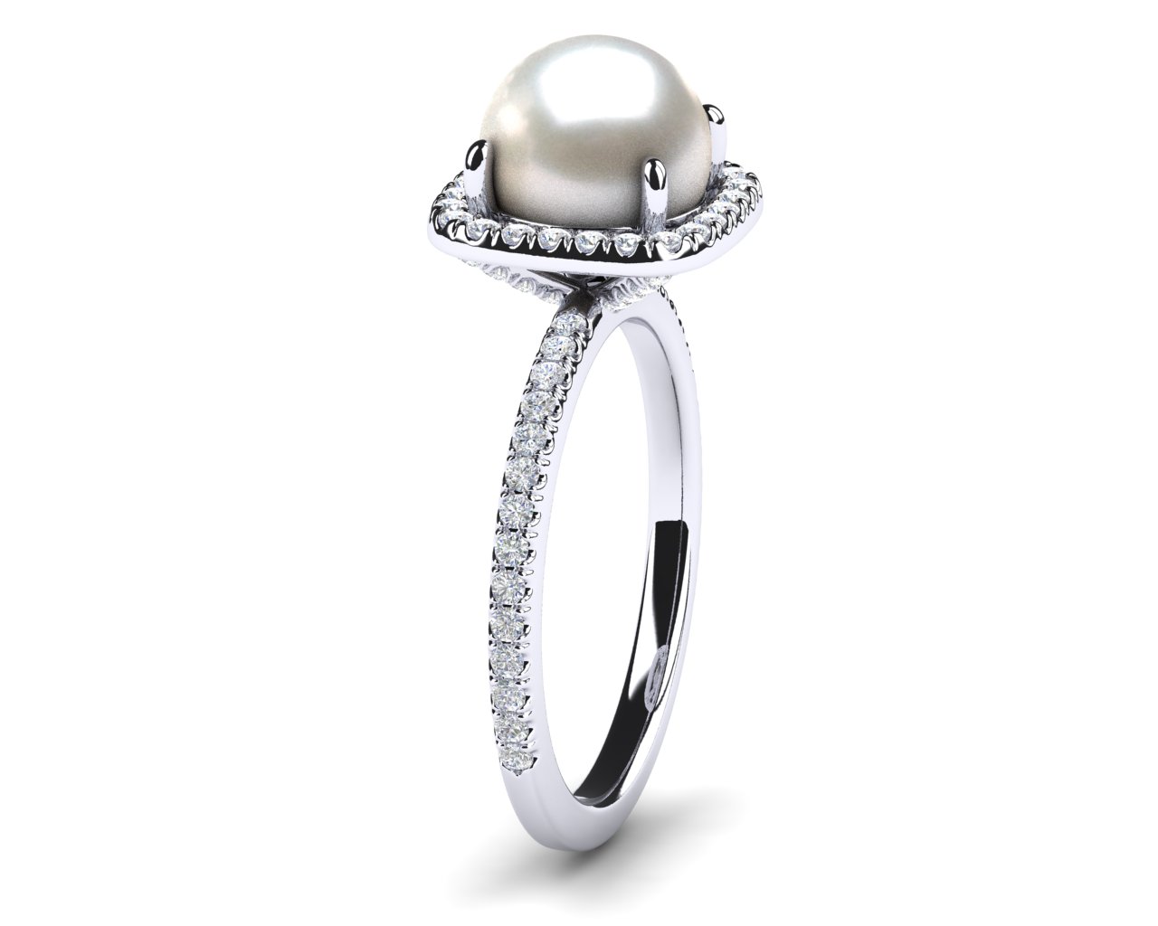 Halo Pearl Ring