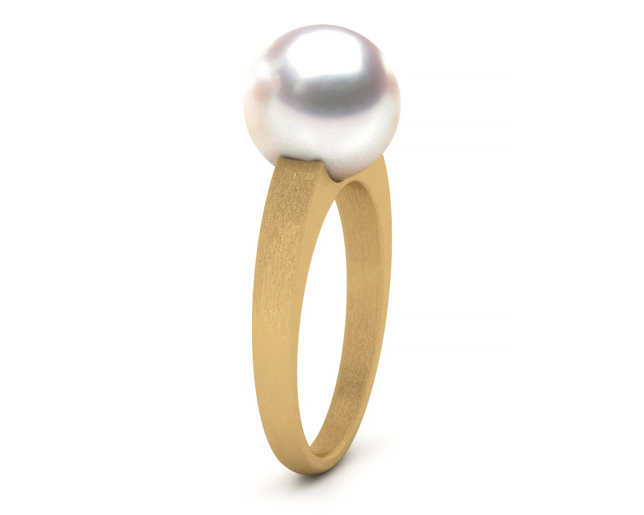 Solitaire Pearl Ring
