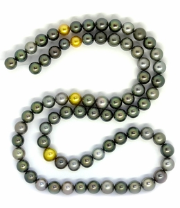 Multicolor Opera Pearl Necklace