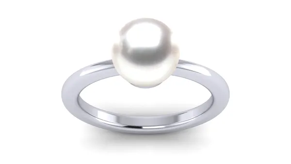 White Classic South Sea Pearl Ring