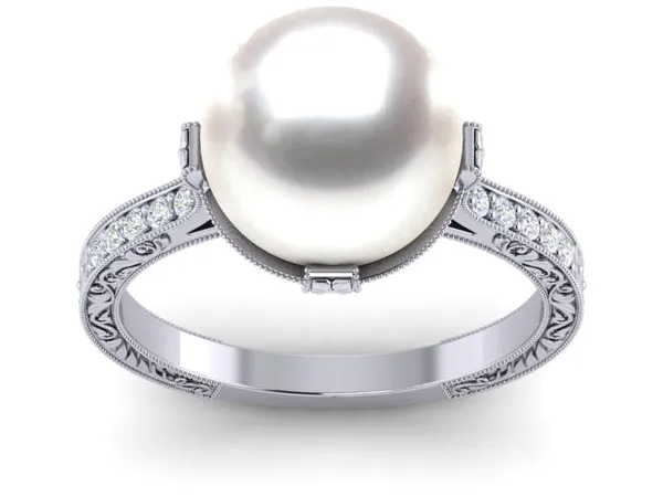 South Sea Pearl Antique Ring