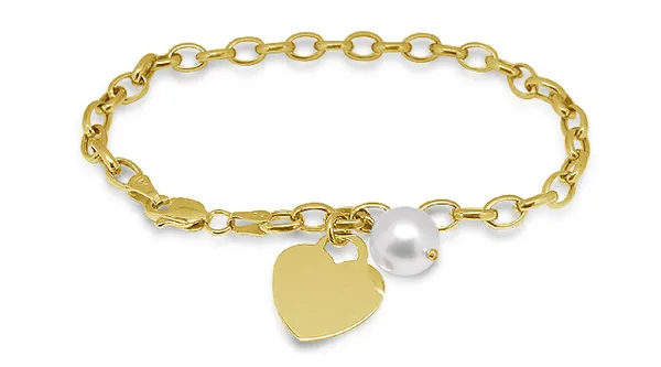 Precious Heart Pearl Bracelet