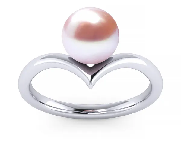 Lavender Pearl Heart Band