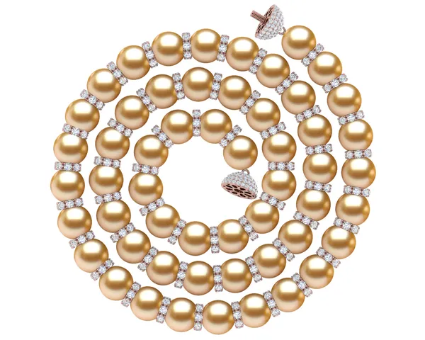 Golden South Sea Pearl Rondell Necklace | Every Other Pearl
